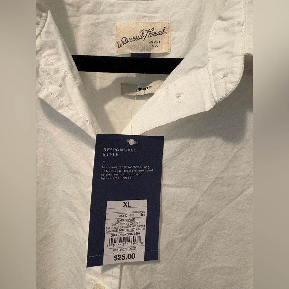 Universal Thread White Casual Button Down Shirt - image 2